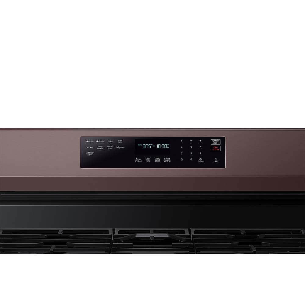 Alt View 16. Samsung - 6.0 Cu. Ft. Freestanding Gas Convection Range with WiFi and No-Preheat Air Fry - Tuscan Stainless Steel.