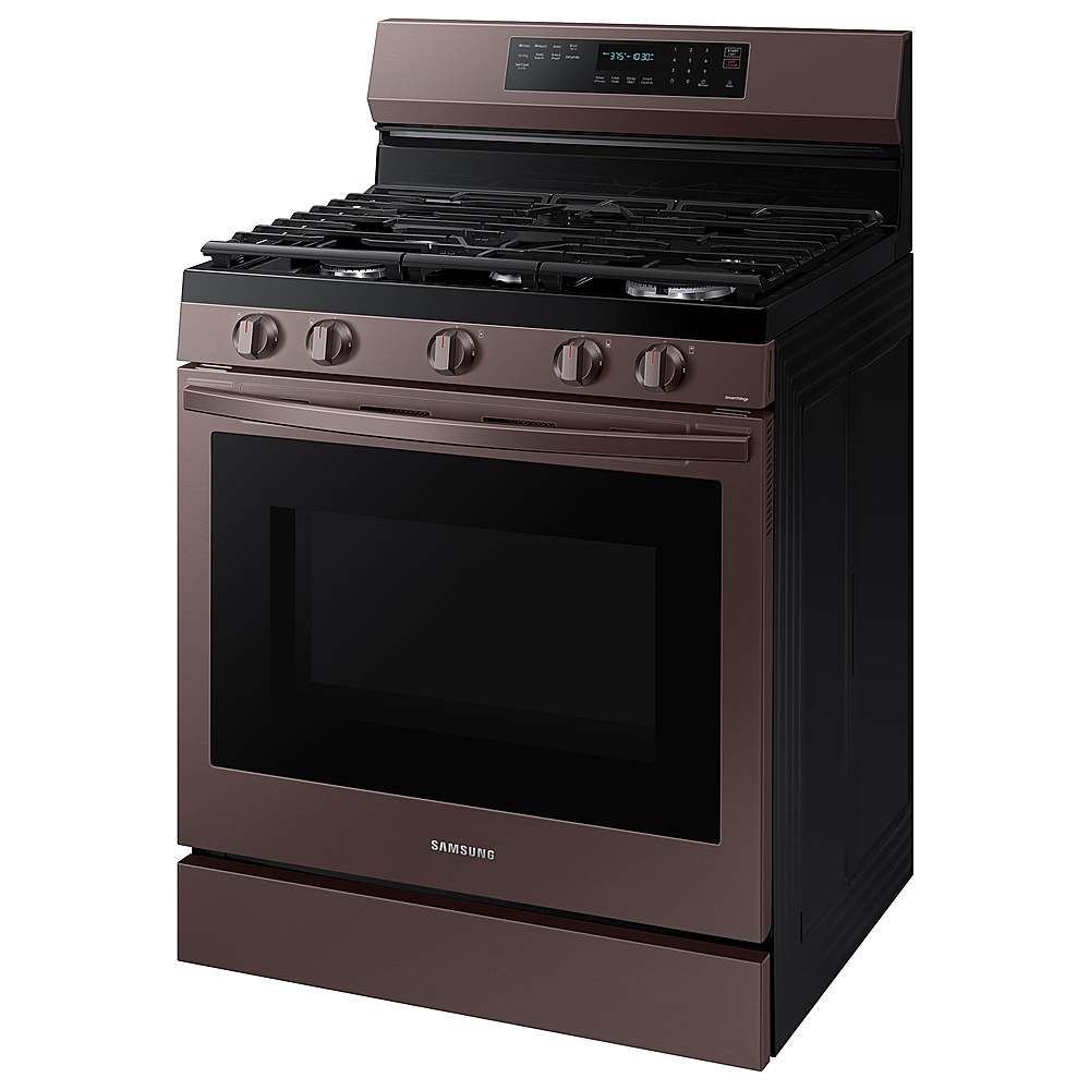 Alt View 18. Samsung - 6.0 Cu. Ft. Freestanding Gas Convection Range with WiFi and No-Preheat Air Fry - Tuscan Stainless Steel.