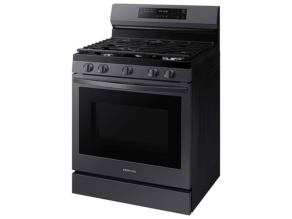 Alt View 16. Samsung - 6.0 Cu. Ft. Freestanding Gas Convection Range with WiFi and No-Preheat Air Fry - Fingerprint Resistant Black Stainless Steel.