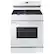 Front. Samsung - 6.0 cu. ft. Freestanding Gas Range with WiFi and Integrated Griddle - White.