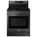 Front. Samsung - 6.3 cu. ft. Freestanding Electric Convection+ Range with WiFi, No-Preheat Air Fry and Griddle - Fingerprint Resistant Black Stainless Steel.