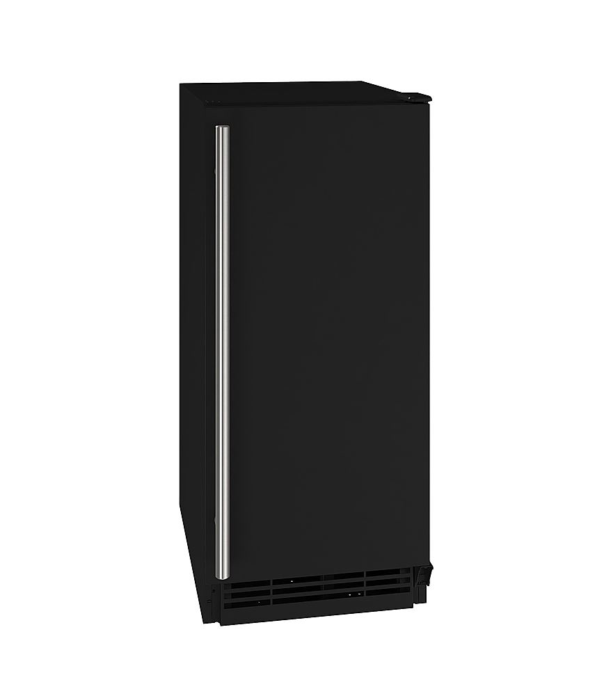 Left View: U-Line - 1 Class 3.1 cu ft Compact Refrigerator in Stainless Steel Solid - Stainless steel