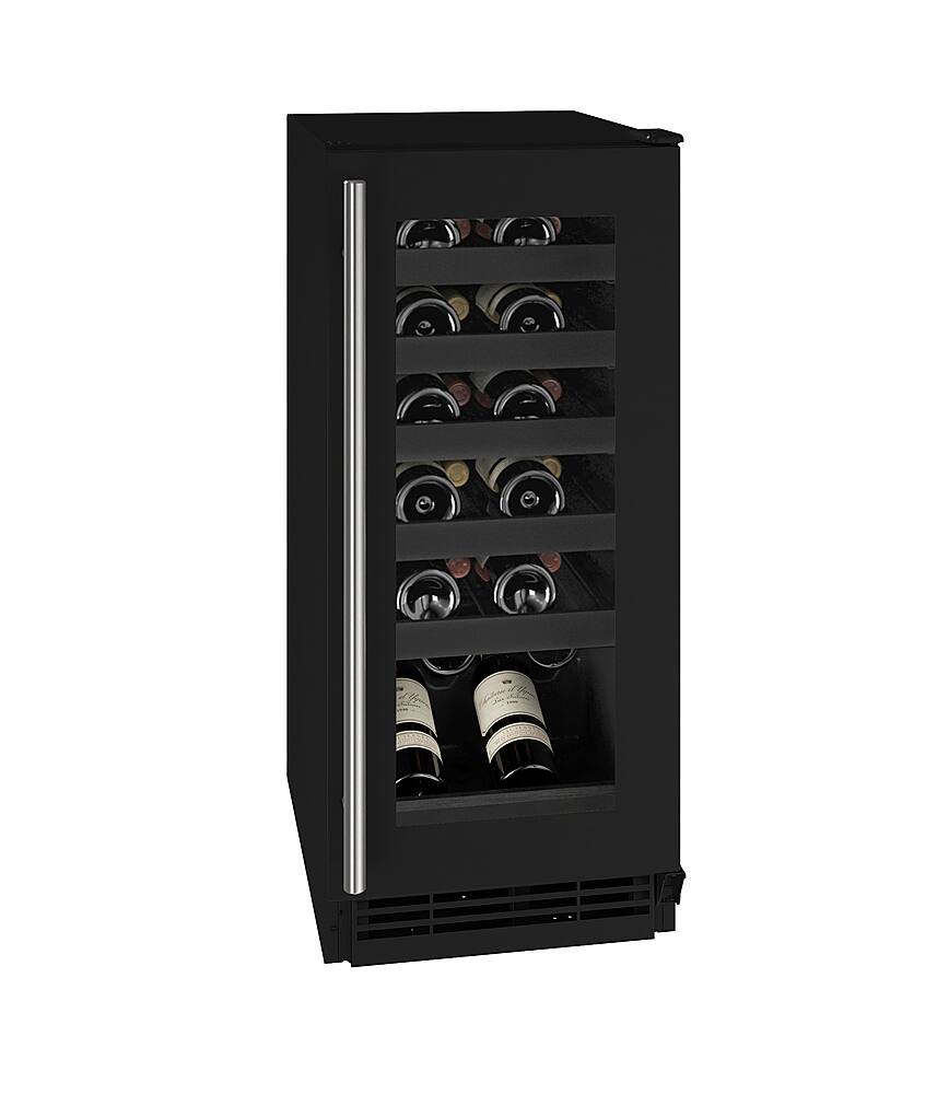 U-Line - 24-750ml Bottle Wine Refrigerator - Black