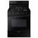 Front. Samsung - 6.0 cu. ft. Freestanding Gas Range with WiFi, No-Preheat Air Fry & Convection - Black.