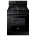 Samsung - 6.0 cu. ft. Freestanding Gas Range with WiFi and Integrated Griddle - Black