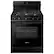 Front. Samsung - 6.0 cu. ft. Freestanding Gas Range with WiFi and Integrated Griddle - Black.