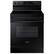 Front. Samsung - 6.3 cu. ft. Freestanding Electric Range with WiFi and Steam Clean - Black.