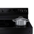 Alt View Zoom 12. Samsung - 6.3 cu. ft. Freestanding Electric Range with WiFi and Steam Clean - Black.