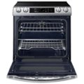 Alt View Zoom 12. Samsung - 6.3 cu. ft. Slide-In Induction Range with WiFi, Flex Duo™, Smart Dial & Air Fry - Stainless steel.