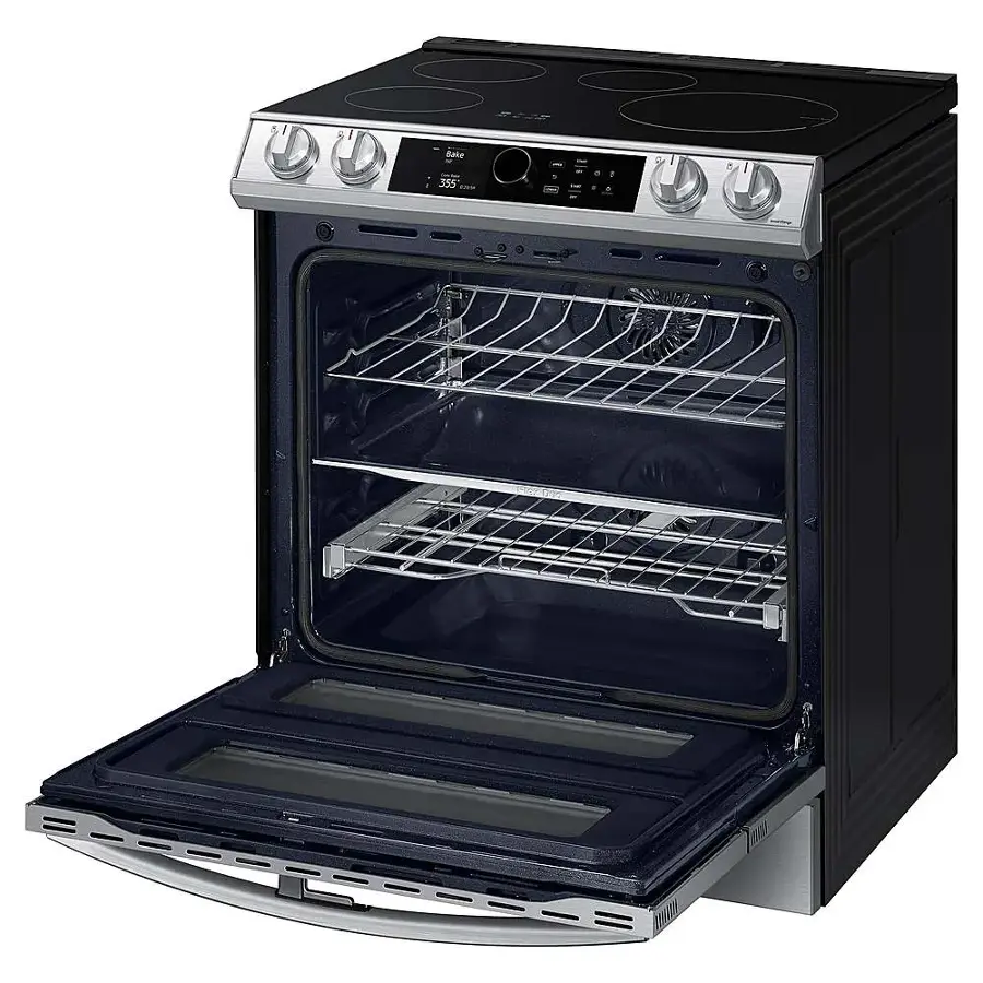 Alt View 17. Samsung - 6.3 cu. ft. Slide-In Induction Range with WiFi, Flex Duo, Smart Dial & Air Fry - Stainless Steel.