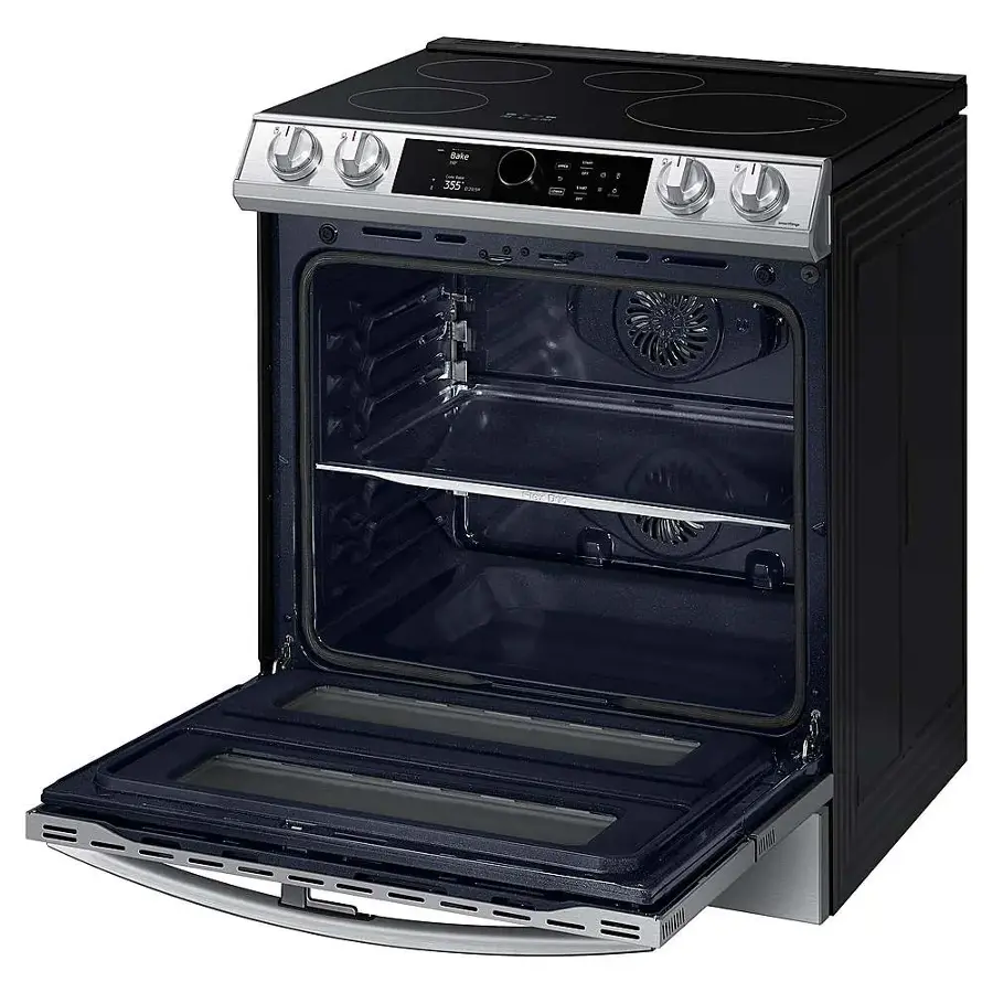 Alt View 18. Samsung - 6.3 cu. ft. Slide-In Induction Range with WiFi, Flex Duo, Smart Dial & Air Fry - Stainless Steel.