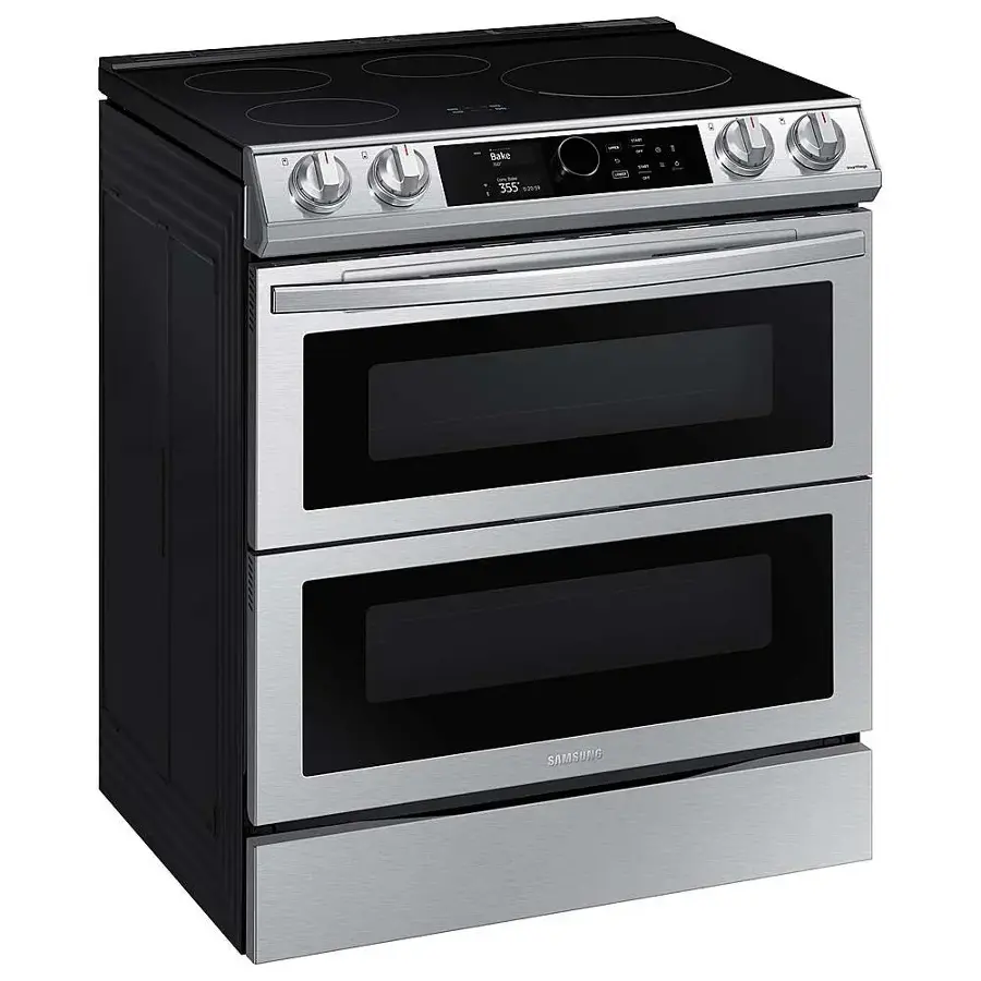 Alt View 19. Samsung - 6.3 cu. ft. Slide-In Induction Range with WiFi, Flex Duo, Smart Dial & Air Fry - Stainless Steel.