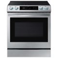 Front Zoom. Samsung - 6.3 cu. ft. Slide-in Induction Range with Smart Dial, WiFi & Air Fry - Stainless steel.