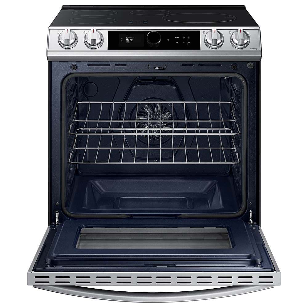 Alt View 12. Samsung - 6.3 cu. ft. Slide-in Induction Range with Smart Dial, WiFi & Air Fry - Stainless Steel.