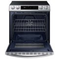Alt View Zoom 12. Samsung - 6.3 cu. ft. Slide-in Induction Range with Smart Dial, WiFi & Air Fry - Stainless steel.