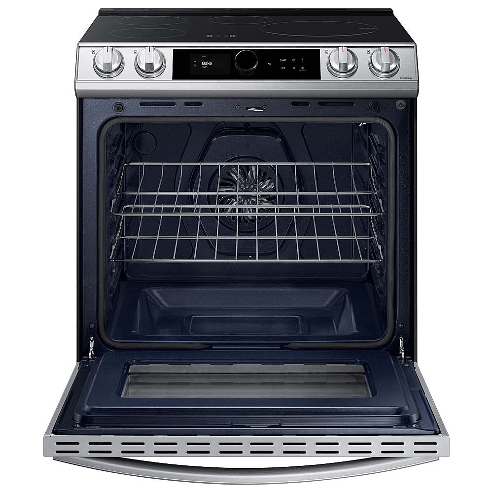 Alt View 12. Samsung - 6.3 cu. ft. Slide-in Induction Range with Smart Dial, WiFi & Air Fry - Stainless Steel.