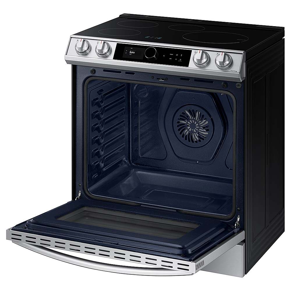 Alt View 18. Samsung - 6.3 cu. ft. Slide-in Induction Range with Smart Dial, WiFi & Air Fry - Stainless Steel.