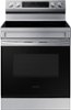 Samsung - Open Box 6.3 cu. ft. Freestanding Electric Range with Rapid Boil™, WiFi & Self Clean - Stainless steel