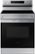 Front. Samsung - 6.3 cu. ft. Freestanding Electric Range with Rapid Boil™, WiFi & Self Clean - Stainless Steel.
