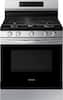 Front. Samsung - 6.0 cu. ft. Freestanding Gas Range with 18K BTU Dual Power Burner, WiFi & Self Clean - Stainless Steel.