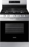 Samsung - 6.0 cu. ft. Freestanding Gas Range with WiFi and Integrated Griddle - Stainless Steel