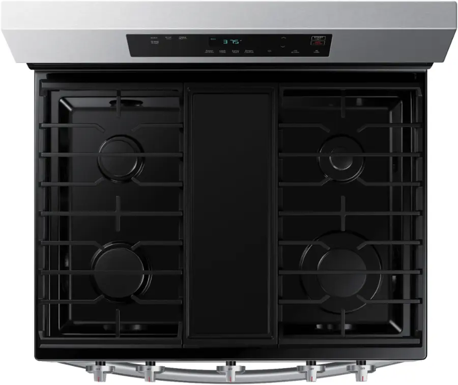 Alt View 13. Samsung - 6.0 cu. ft. Freestanding Gas Range with WiFi and Integrated Griddle - Stainless Steel.