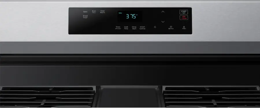 Alt View 14. Samsung - 6.0 cu. ft. Freestanding Gas Range with WiFi and Integrated Griddle - Stainless Steel.