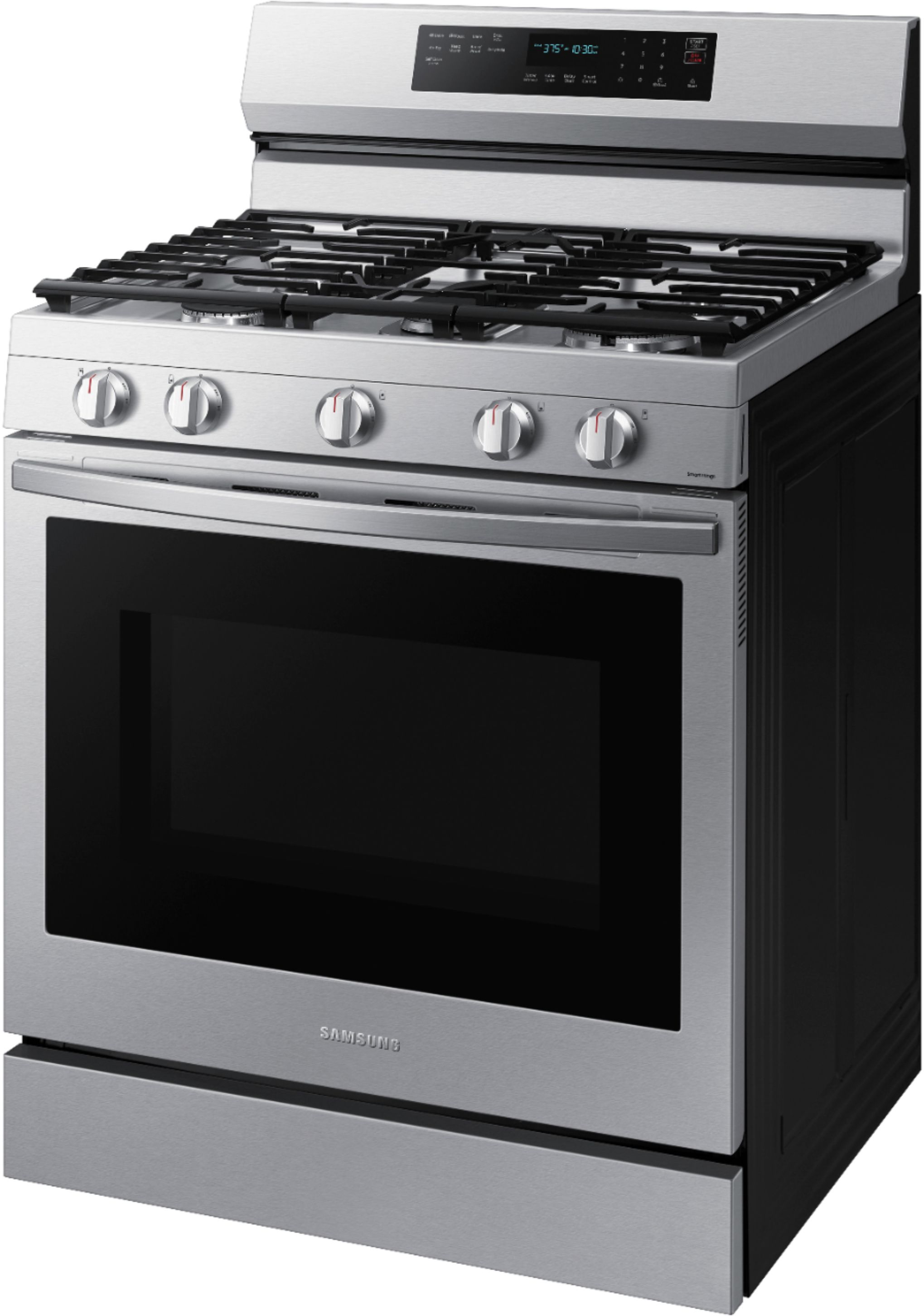 6.0 cu. ft. Smart Freestanding Gas Range with Integrated Griddle in  Stainless Steel