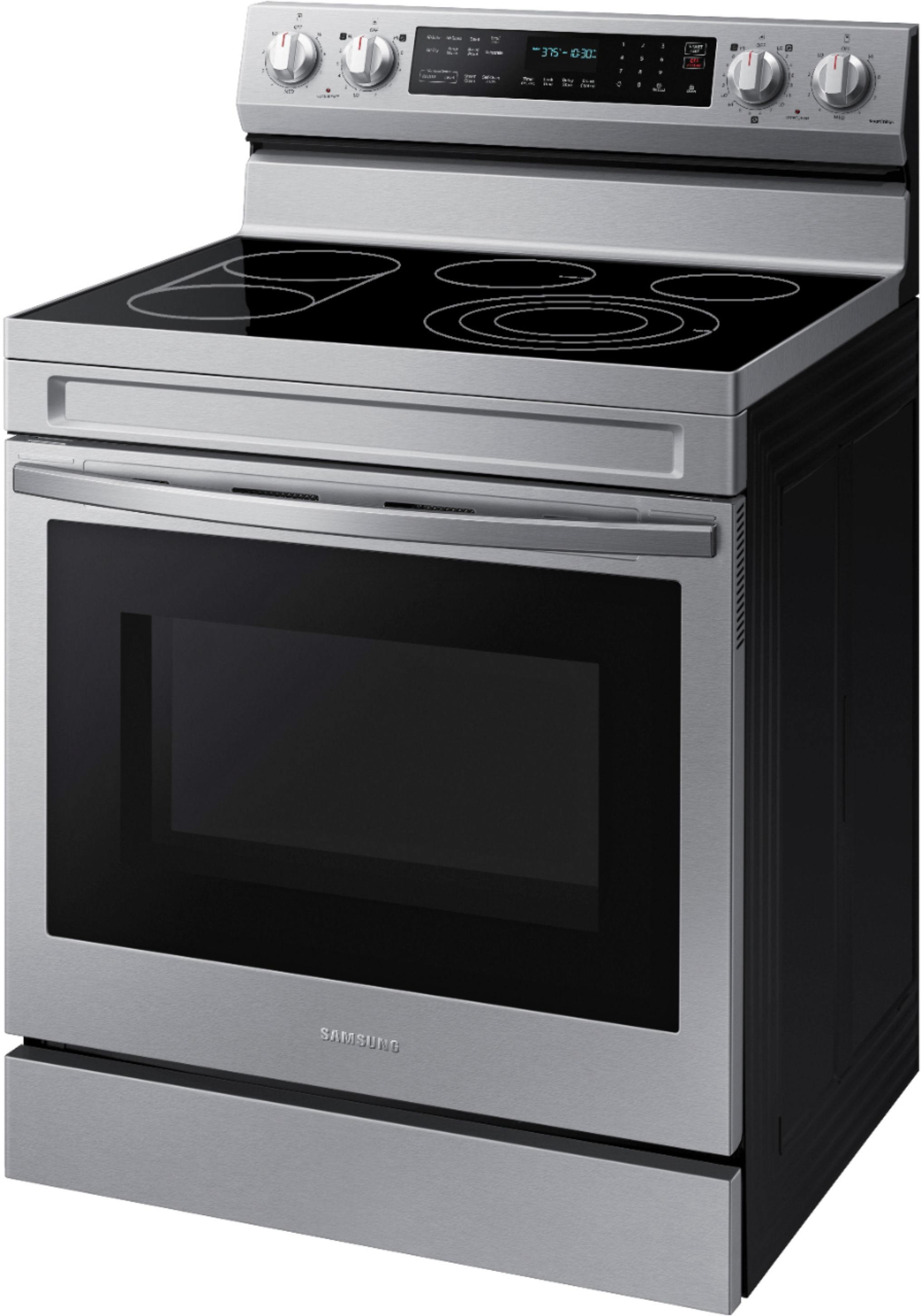 Samsung 6.3 cu. ft. Freestanding Electric Convection+ Range with WiFi,  No-Preheat Air Fry and Griddle Stainless Steel NE63A6711SS/AA - Best Buy