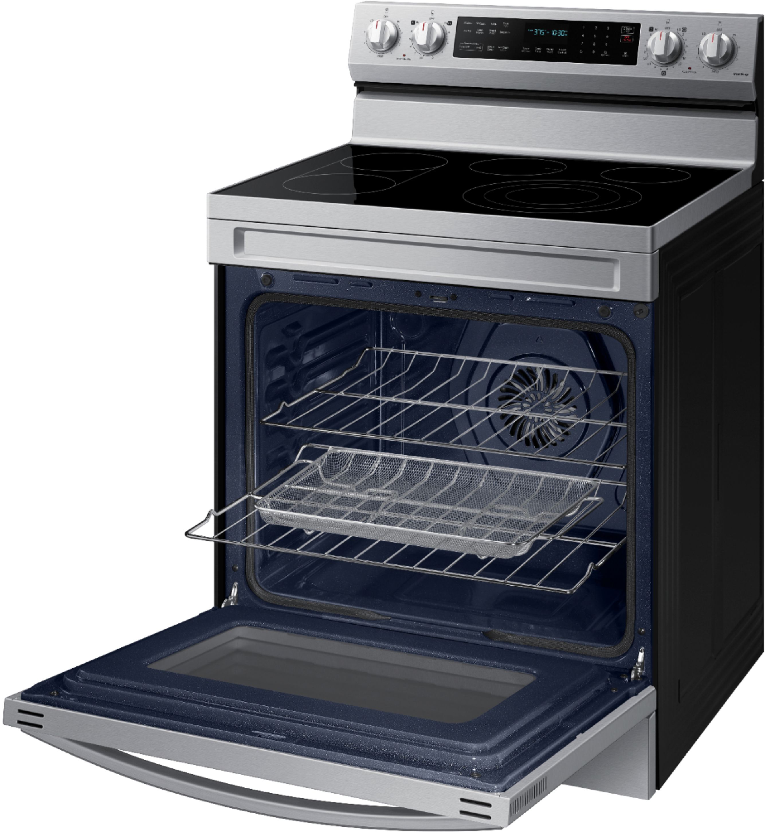 Samsung 6.3 cu. ft. Freestanding Electric Range with WiFi and Steam Clean  Stainless Steel NE63A6111SS/AA - Best Buy
