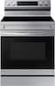 Samsung - 30 in. Wide 5 Elements Freestanding 6.3 cu. ft. Electric Range with WiFi, No-Preheat Air Fry & Convection - Stainless Steel