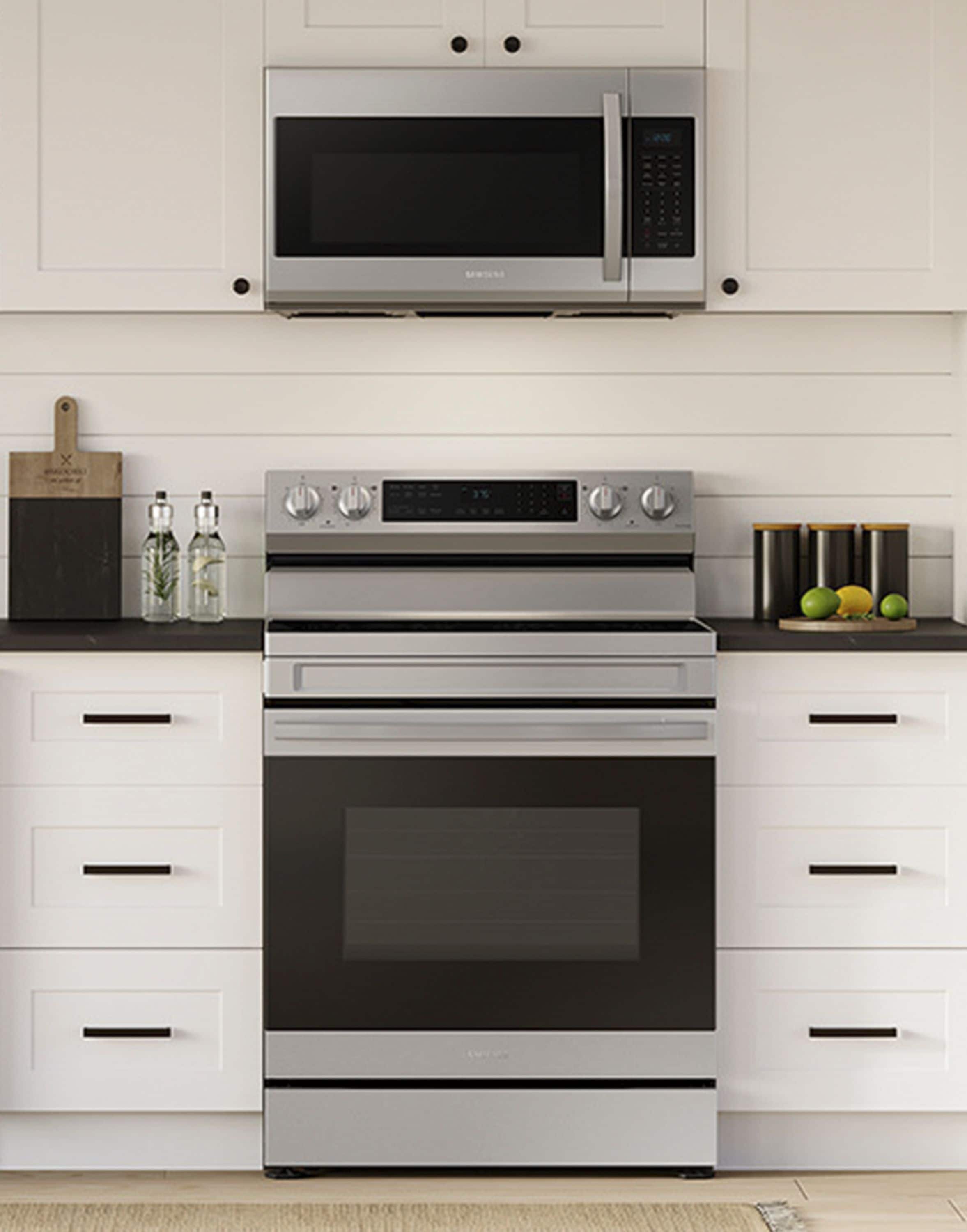 Alt View 11. Samsung - 6.3 cu. ft. Freestanding Electric Range with WiFi, No-Preheat Air Fry & Convection - Stainless Steel.