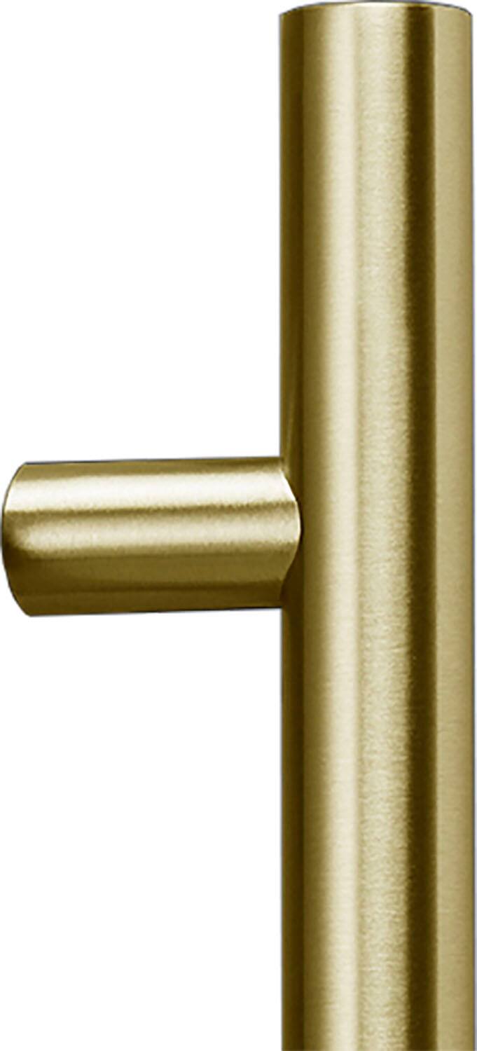 Angle. Zephyr - Presrv Contemporary Handle Accessory - Brushed Gold.