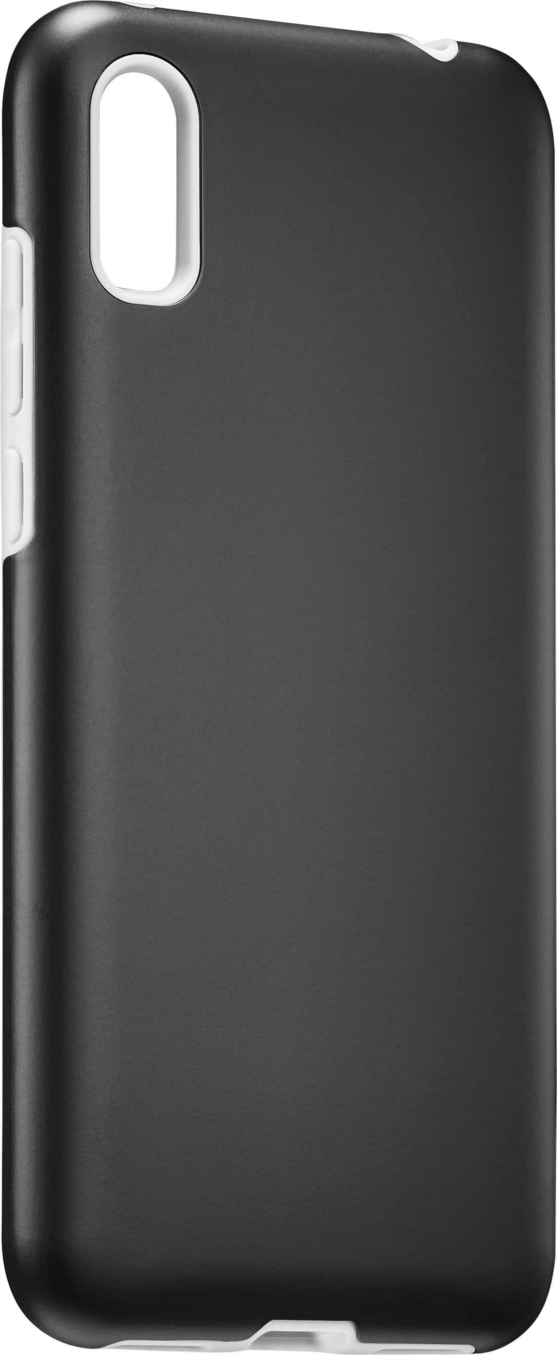 Angle. Lively® - Dual-Layer Hard Shell Case for Jitterbug Smart3 - Black.