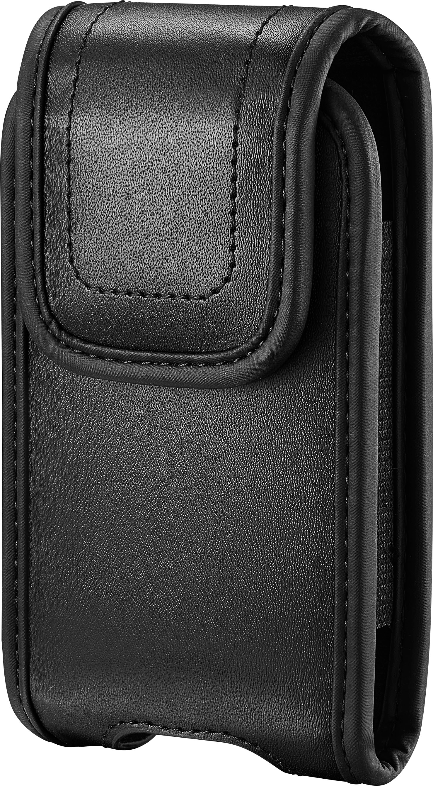 Black Vegan Leather Case with Metal Belt Clip for Lively Jitterbug Fli –  Nakedcellphone