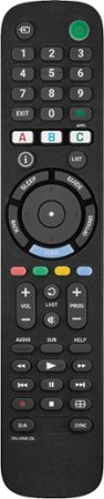 Insignia™ - Replacement Remote for Sony TVs - Black