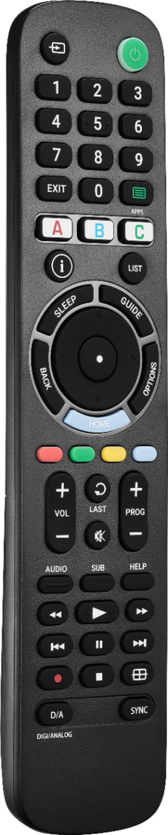 Alt View 13. Insignia™ - Replacement Remote for Sony TVs - Black.