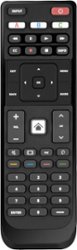 Insignia™ - Replacement Remote for Vizio TVs - Black - Angle_Zoom