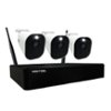 Night Owl - 10 Channel Wi-Fi NVR with 3 Wire Free (Battery) 1080p HD 2-Way Audio Cameras and 1TB Hard Drive - White