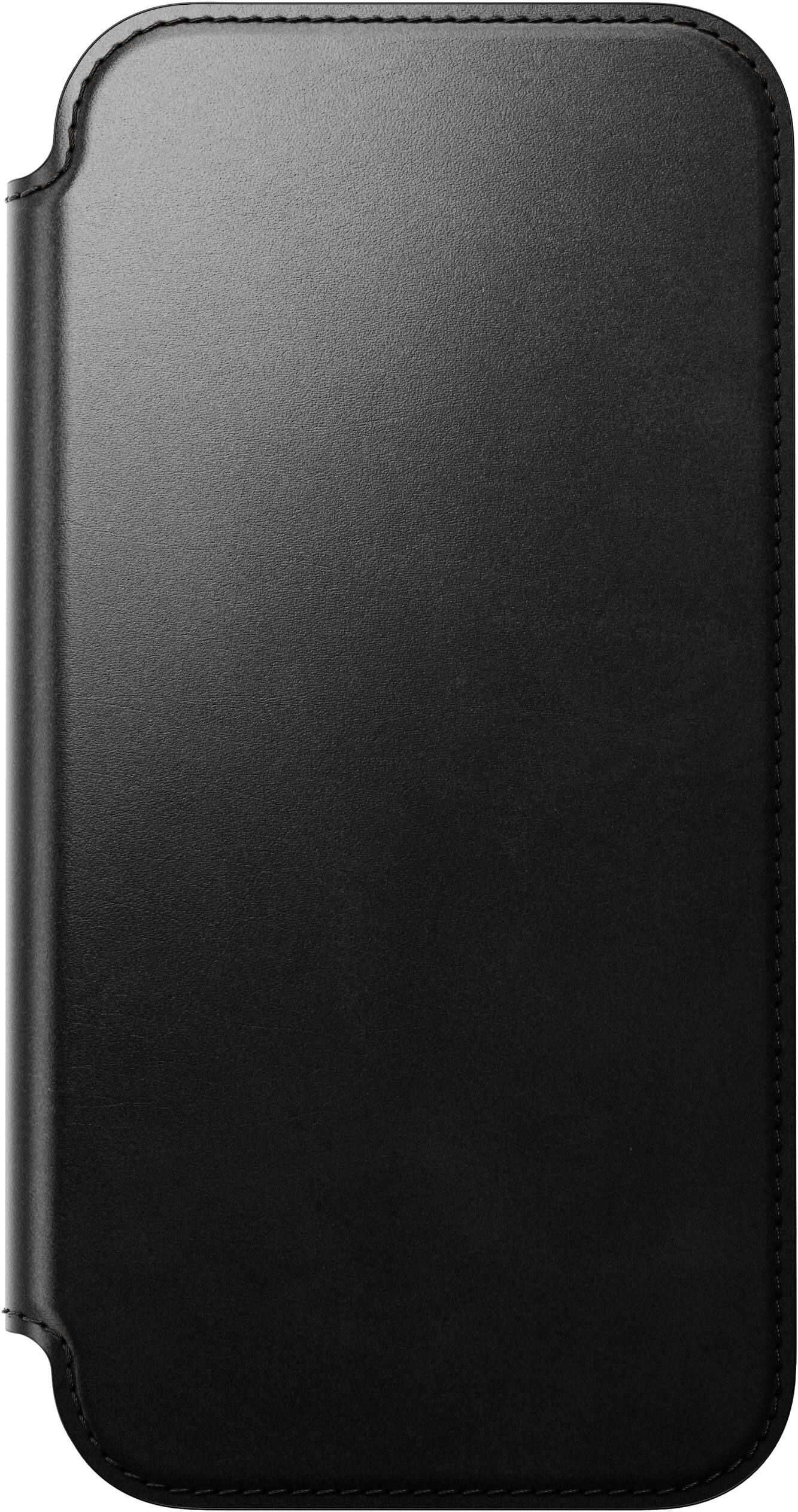 Back. Nomad - Modern Leather Folio Series Case for Apple iPhone 18 Pro Max/iPhone 17 Pro Max Horween Leather - Black.