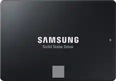 Front. Samsung - 870 EVO 500GB Internal SSD SATA - Black.