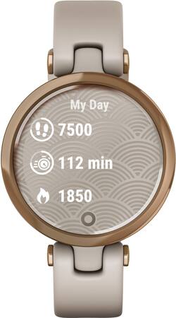 ガーミン Lily Sport Light Sand/Rose Gold Garmin Lily Sport Smartwatch 34mm Fiber Reinforced Polymer