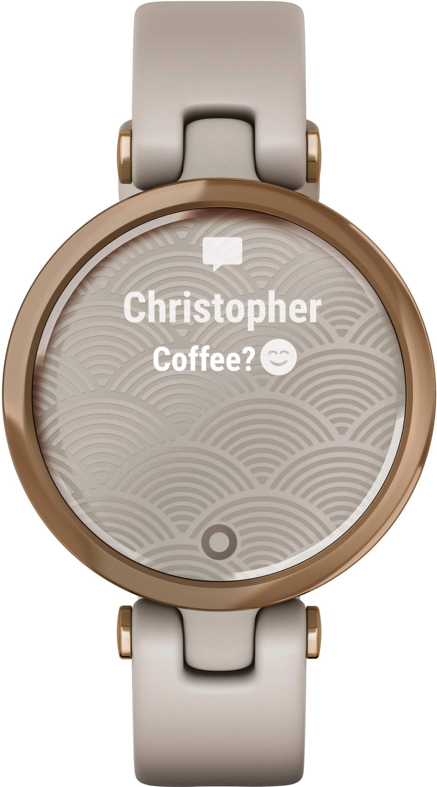 Alt View 1. Garmin - Lily Sport Smartwatch 34mm Fiber-Reinforced Polymer - Rose Gold.