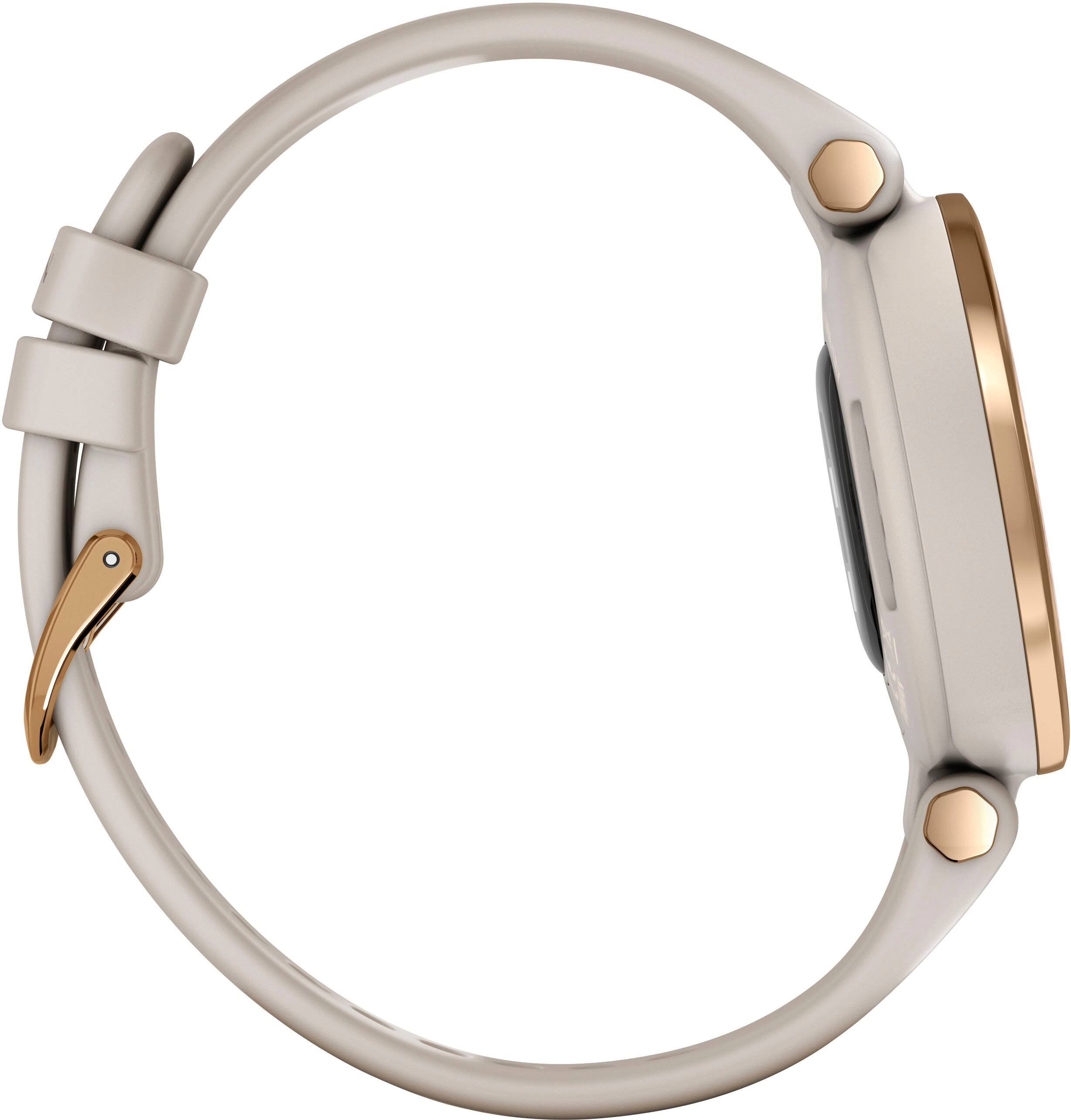 Alt View 2. Garmin - Lily Sport Smartwatch 34mm Fiber-Reinforced Polymer - Rose Gold.