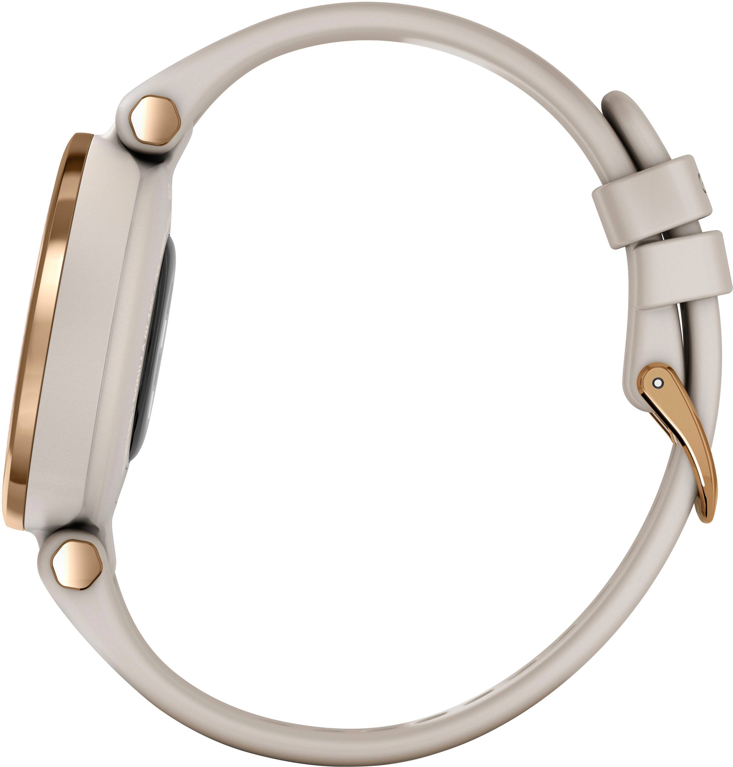 Alt View 3. Garmin - Lily Sport Smartwatch 34mm Fiber-Reinforced Polymer - Rose Gold.