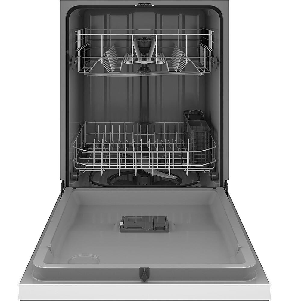 Alt View 12. GE - Front Control Built-In Dishwasher with 59 dBA - White.