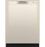 GE - Front Control Built-In Dishwasher with 55 dBA - Bisque - Front_Standard