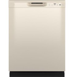 GE - Front Control Built-In Dishwasher with 55 dBA - Bisque - Front_Zoom