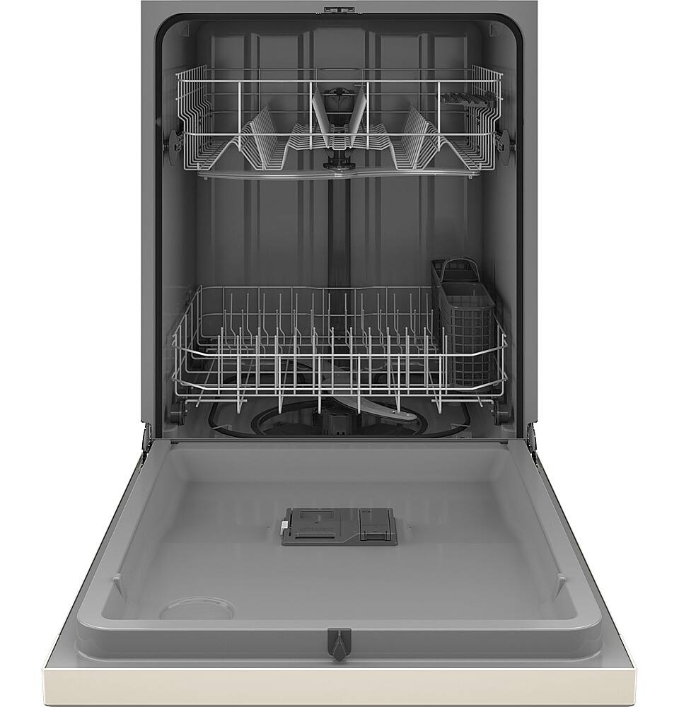 Alt View 11. GE - Front Control Built-In Dishwasher with 55 dBA - Bisque.