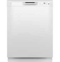 GE - Front Control Built-In Dishwasher with 55 dBA - White - Front_Zoom